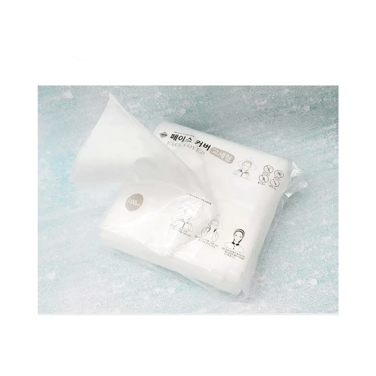 마름모형 부직포 페이스커버 교체형(100매)